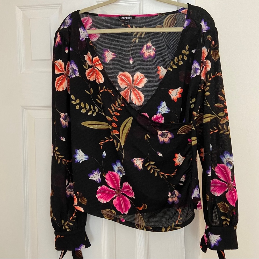 Express floral blouse